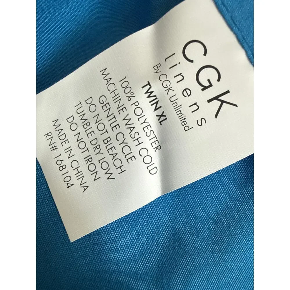 CGK Twin XL Size 2 Piece Sheet Set Breathable & Cooling Sheets Royal Blue